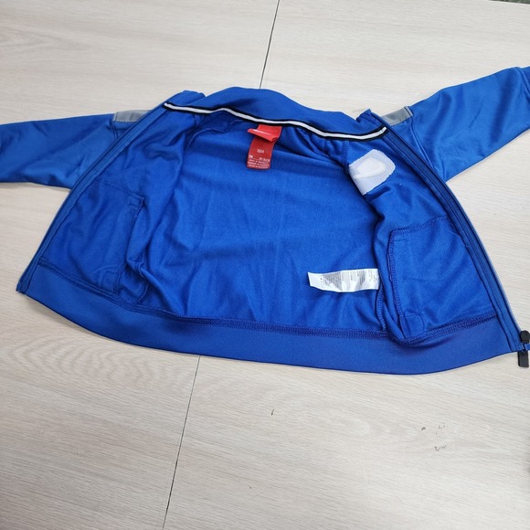 Nike Boys 18 Months Track Suit Zip Up Jacket Logo Jogger Bottoms Blue Gray White - Picture 4 of 7
